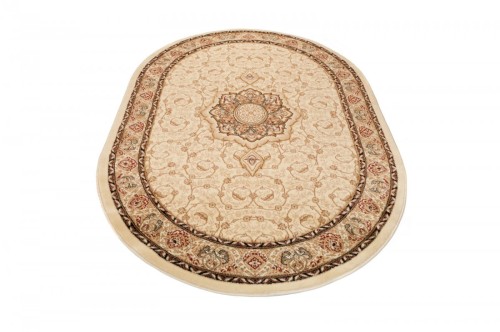 Owalny dywan klasyczny Yesemek 5071a cream