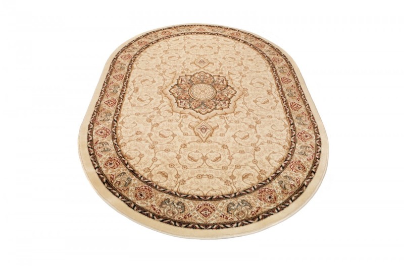 Owalny dywan klasyczny Yesemek 5071a cream