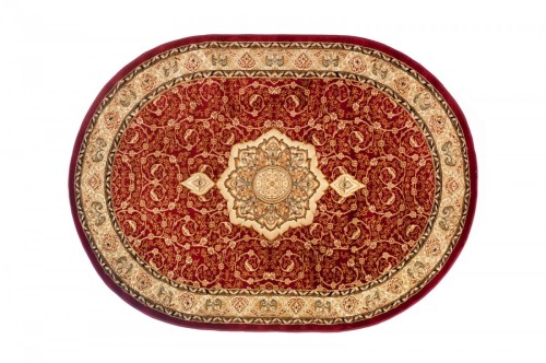 Dywan czerwony tradycyjny owalny Yesemek 5071a red