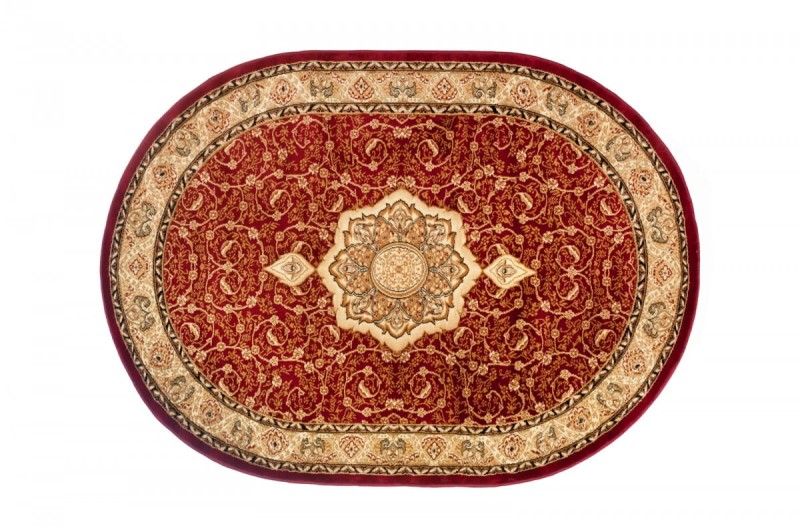 Dywan czerwony tradycyjny owalny Yesemek 5071a red