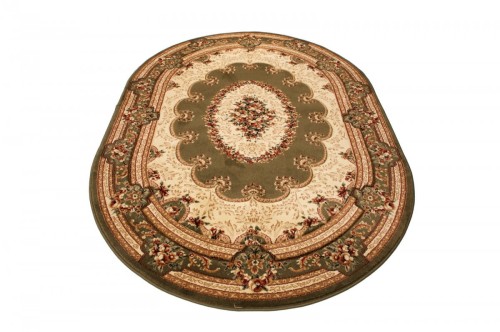 Dywan klasyczny zielony Yesemek 5889A lemon green owal