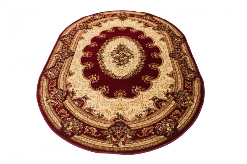 Owalny dywan klasyczny Yesemek 5889A red