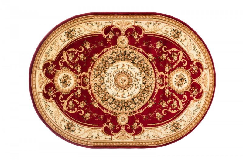 Czerwony dywan klasyczny Yesemek 6548A red owal