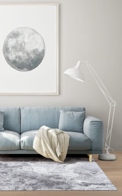 Dywan nowoczesny abstrakcja Carpet Decor Magic Home Moon light szary do pokoju