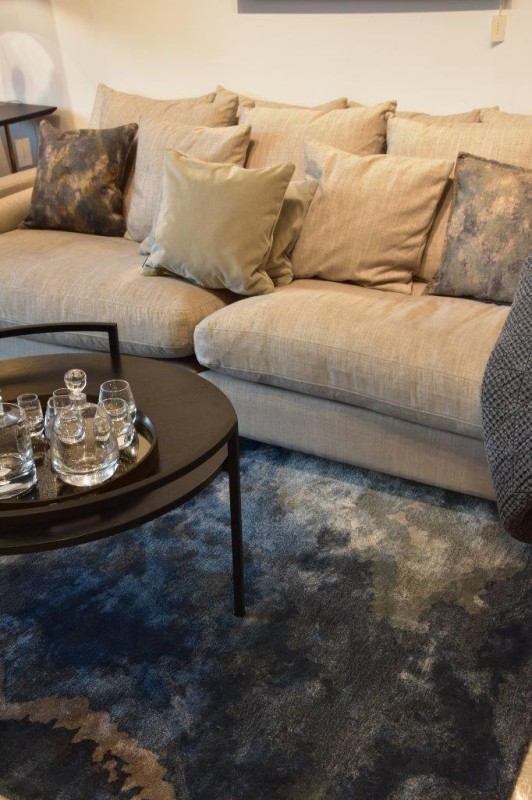 Dywan nowoczesny Carpet Decor Handmade Escape blue do salonu