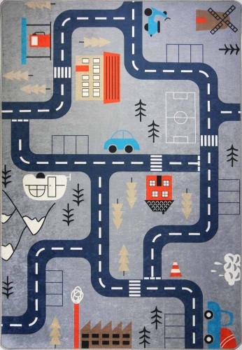 Dywan dla dzieci KIDS 4039 Uliczki Drogi _dywanywitek_pl_