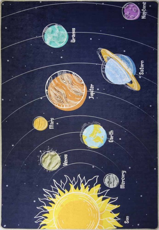 Dywan dla dzieci KIDS 1757 wzór Kosmos i Układ Słoneczny