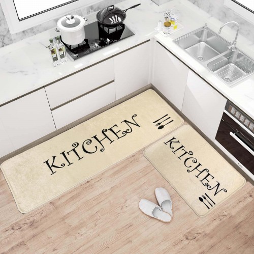 Dywan kuchenny kitchen collection ecoser kremowy sztućce S1033 _dywanywitek_pl_2