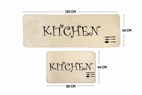 Dywan kuchenny kitchen collection ecoser kremowy sztućce S1033 _dywanywitek_pl_
