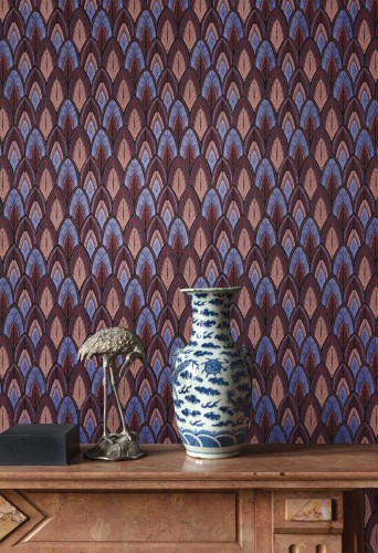 Chińska porcelana na tle tapety Khroma Summer SUM403