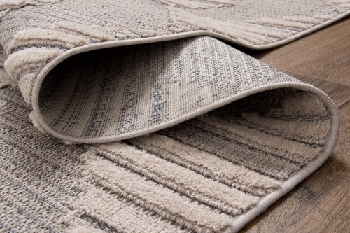 Bok szarego dywanu boho Monaco 135A