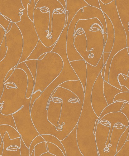 Tapeta nowoczesna Khroma Agathe AGA503 Nefertiti Gold