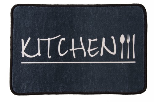 Dywan kuchenny kitchen collection ecoser czarnogranatowy sztućce S1032 _dywanywitek_pl_