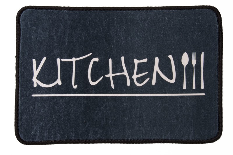 Dywan kuchenny kitchen collection ecoser czarnogranatowy sztućce S1032 _dywanywitek_pl_