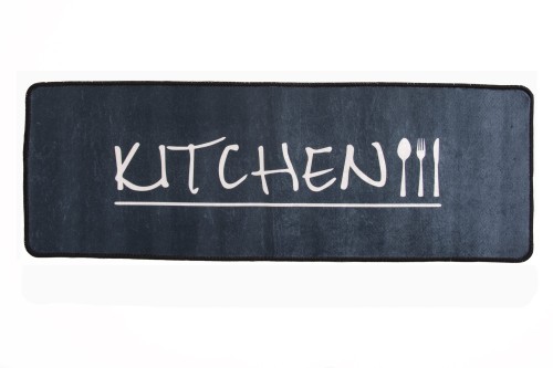 Dywan kuchenny kitchen collection ecoser czarnogranatowy sztućce S1032 _dywanywitek_pl_2