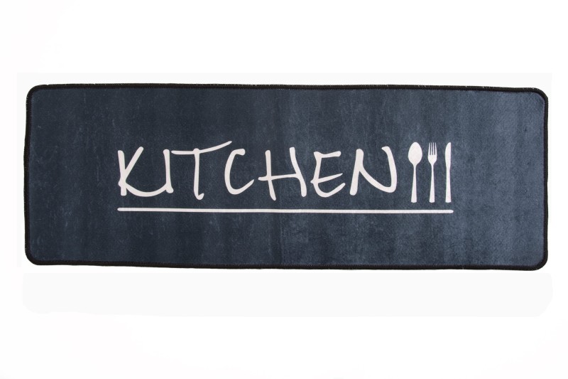 Dywan kuchenny kitchen collection ecoser czarnogranatowy sztućce S1032 _dywanywitek_pl_2