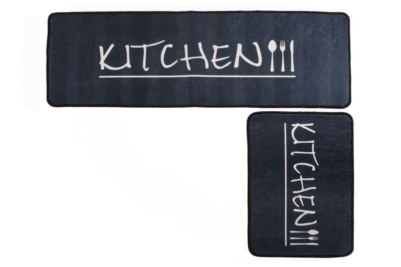 Dywan kuchenny kitchen collection ecoser czarnogranatowy sztućce S1032 _dywanywitek_pl_4