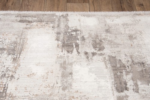 Wzór dywanu nowoczesnego z frędzlami Exclusive 167 brązowo-złotego