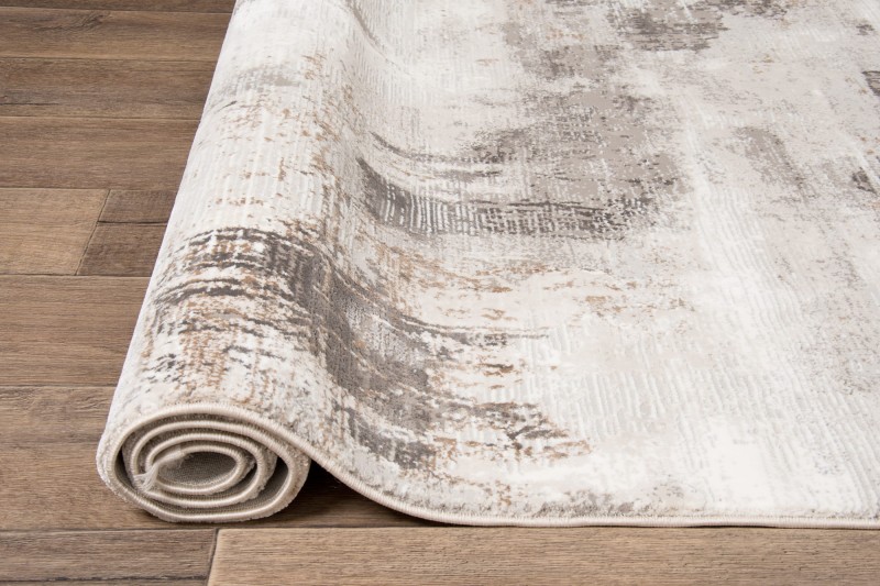 Dywan Exclusive 167 brązowo-złoty zwinięty w rulon