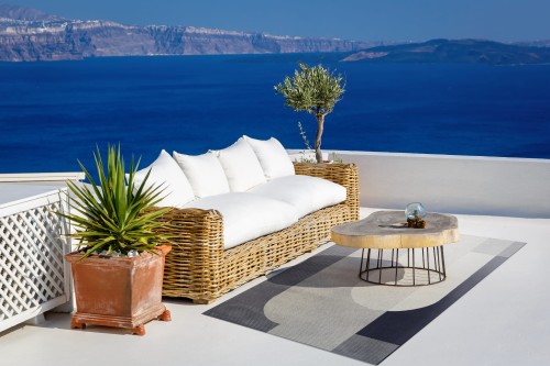 Dywan zewnętrzny Carpet Decor Outdoor/Indoor Madera na tarasie