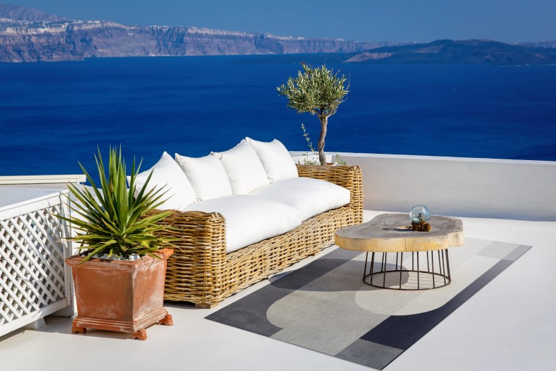 Dywan zewnętrzny Carpet Decor Outdoor/Indoor Madera na tarasie