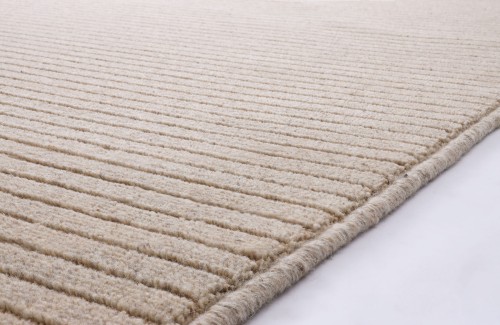 Dywan wełniany Agnella Noble Ruti jasny beż - brzeg