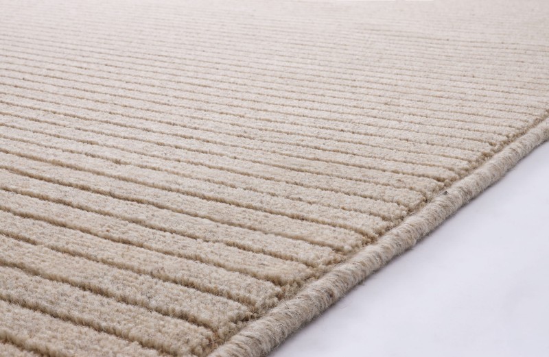 Dywan wełniany Agnella Noble Ruti jasny beż - brzeg