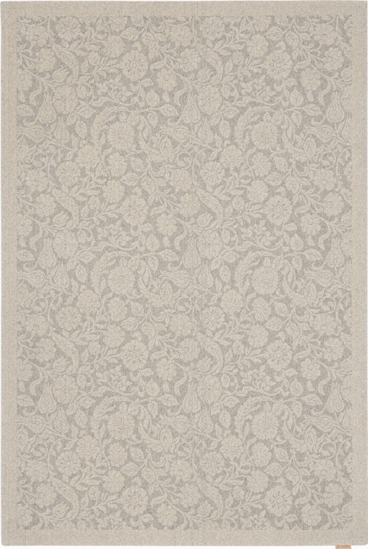 Dywan wełniany w kwiaty Agnella Noble Alulala jasny szary