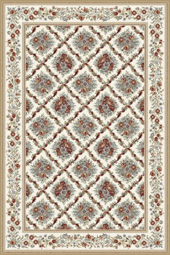 Dywan klasyczny wełniany Agnella Tempo Florence biały (binding)