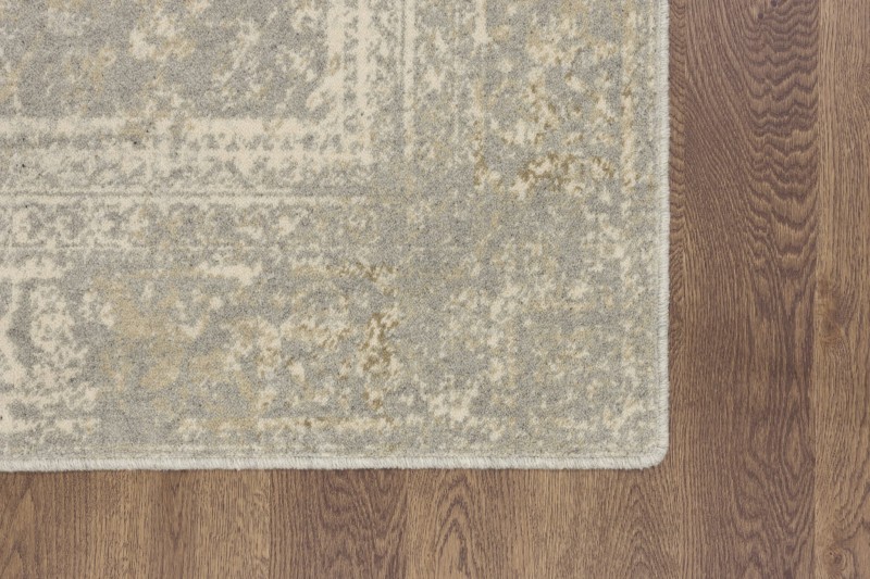 Dywan wełniany Agnella Tempo Natural Brooks szary - róg