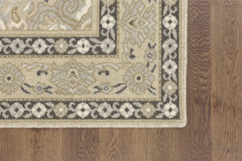 Dywan wełniany Agnella Tempo Natural Alofi szary - róg