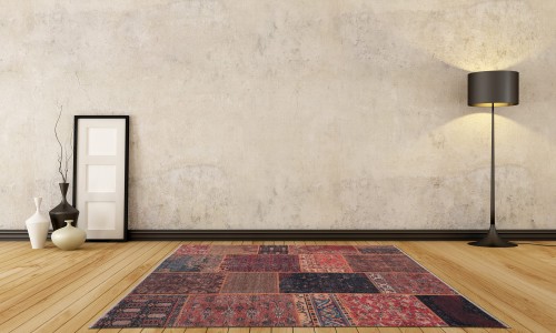 Dywan PESCARA ST021 patchwork bordo _dywanywitek_pl_3
