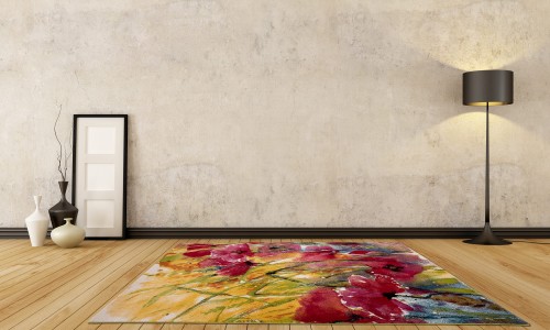 Dywan w kwiaty Folklore J039A we wnętrzu