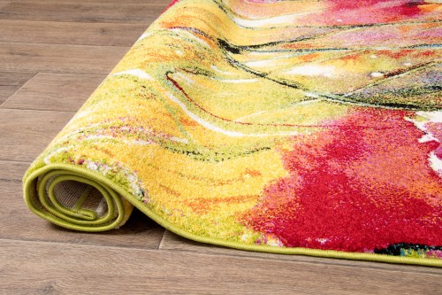 Dywan w kwiaty Folklore J039A zwinięty w rulon