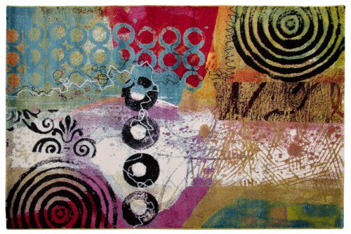 Wzór dywanu abstrakcyjnego Folklore J361A