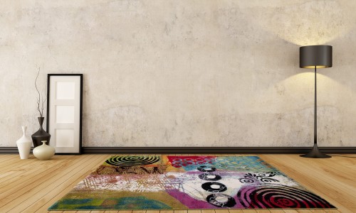 Dywan abstrakcyjny Folklore J361A we wnętrzu