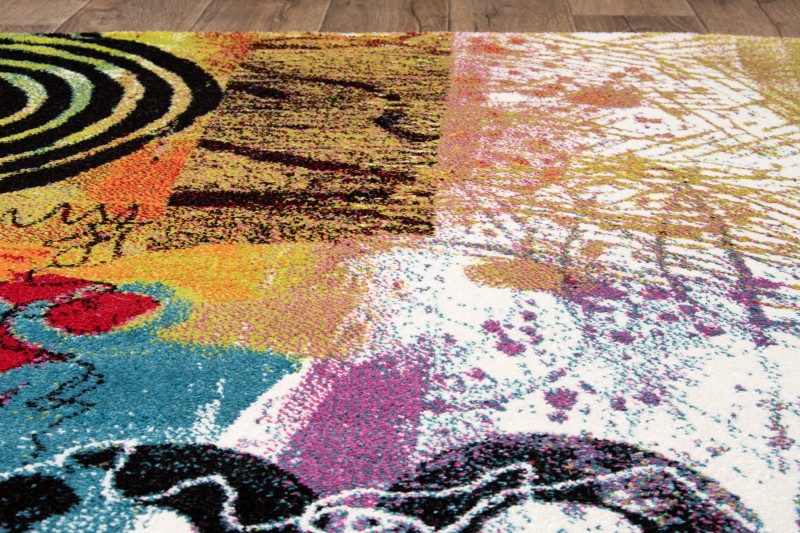 Abstrakcyjne wzory dywanu Folklore J361A