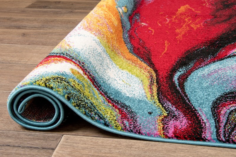 Dywan abstrakcyjny Folklore J388A zwinięty w rulon