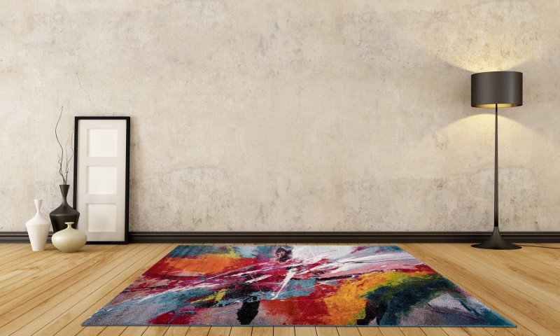 Dywan abstrakcyjny Folklore J559A we wnętrzu