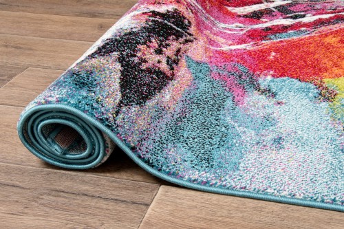 Dywan abstrakcyjny Folklore J559A zwinięty w rulon