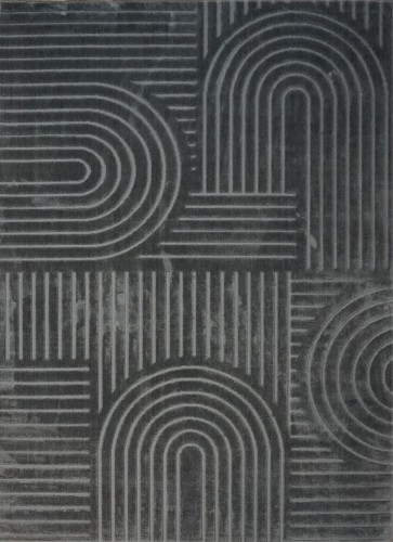 Dywan Art Deco Zen Garden 2405 dark grey