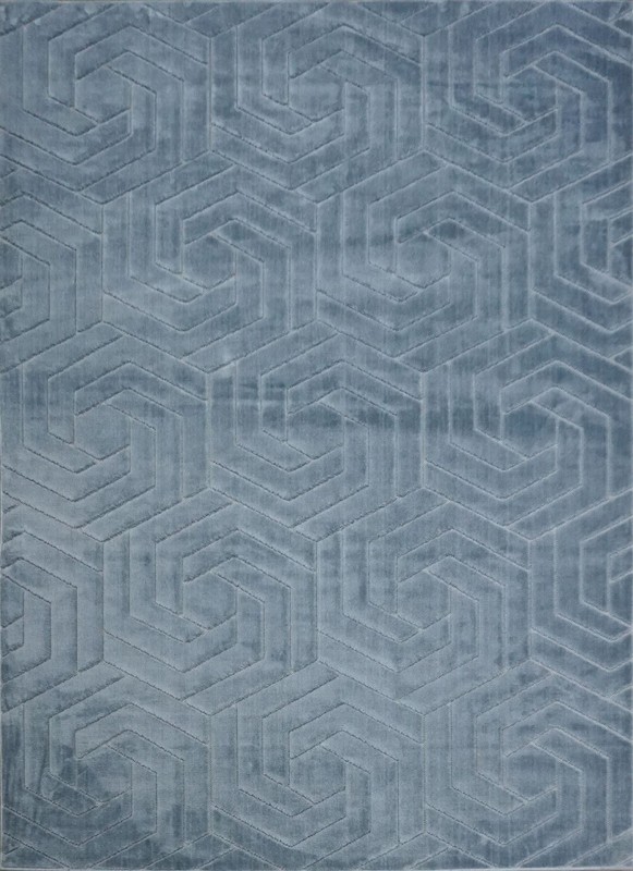 Dywan nowoczesny geometria Zen Garden 2401 niebieski