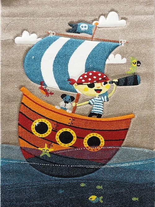 Dywan dla dzieci Smart Kids 22766 wzór Statek i pirat