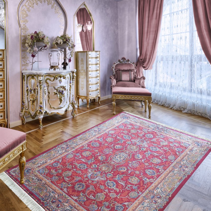 Dywan ekskluzywny QUM Silk 08 czerwony _dywanywitek_pl_2