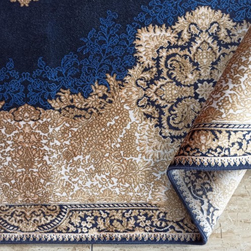 Dywan ekskluzywny QUM Silk 02 granatowy _dywanywitek_pl_5