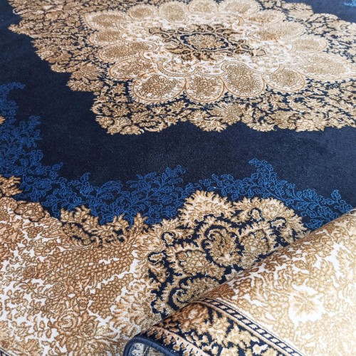 Dywan ekskluzywny QUM Silk 02 granatowy _dywanywitek_pl_6