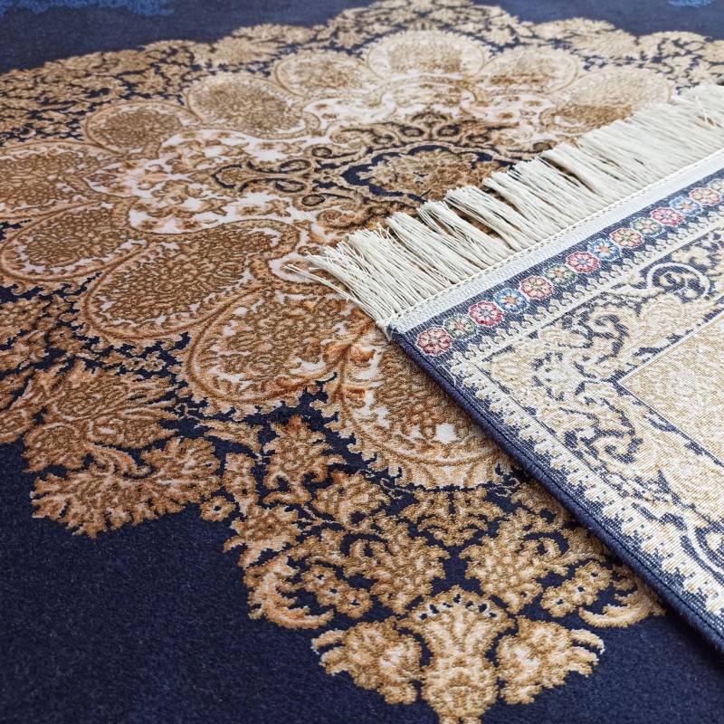 Dywan ekskluzywny QUM Silk 02 granatowy _dywanywitek_pl_8