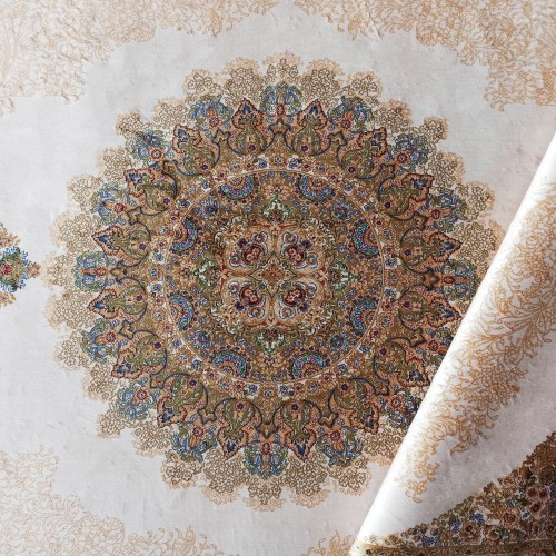 Dywan ekskluzywny QUM Silk 03 kremowy _dywanywitek_pl_8