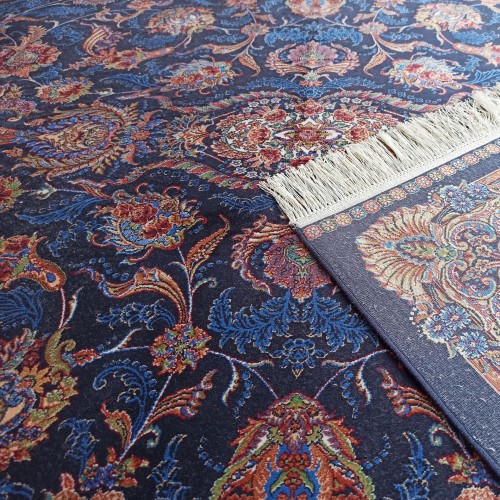 Dywan ekskluzywny QUM Silk 08 granatowy _dywanywitek_pl_6