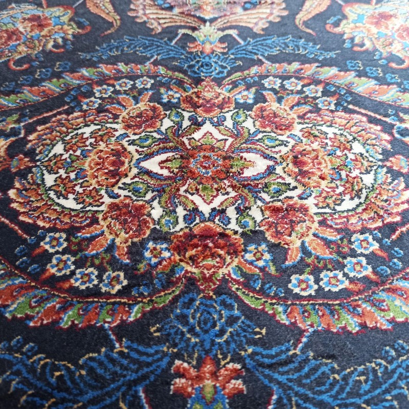 Dywan ekskluzywny QUM Silk 08 granatowy _dywanywitek_pl_9